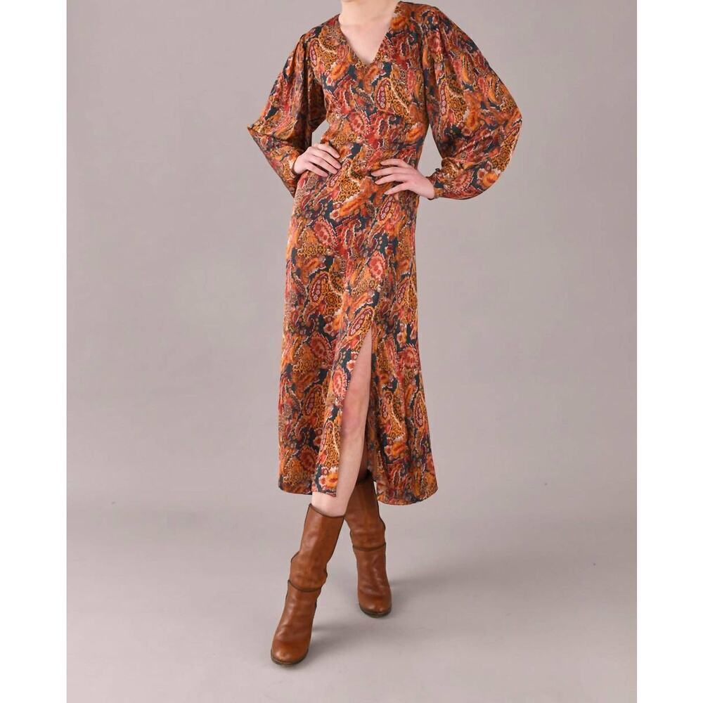 Chufy Lucas Maxi Dress In Andino Brown XS